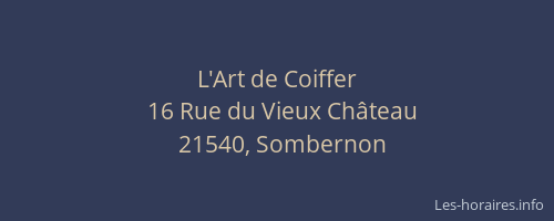 L'Art de Coiffer