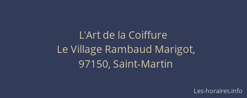 L'Art de la Coiffure