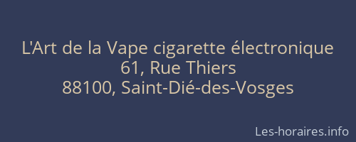 L'Art de la Vape cigarette électronique