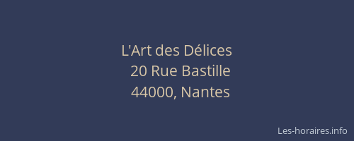 L'Art des Délices