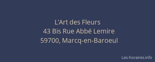 L'Art des Fleurs