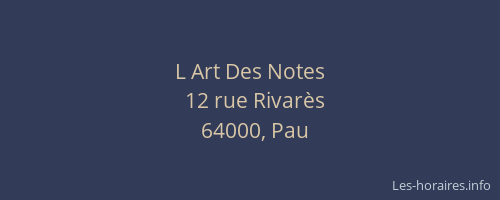 L Art Des Notes