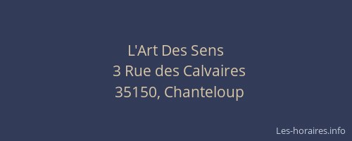L'Art Des Sens