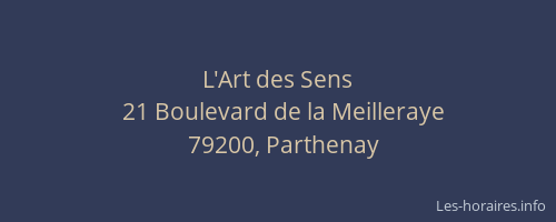 L'Art des Sens