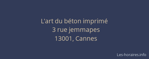 L'art du béton imprimé