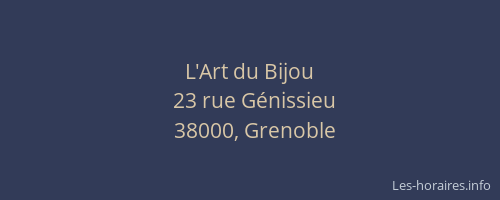 L'Art du Bijou