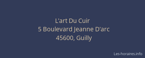 L'art Du Cuir