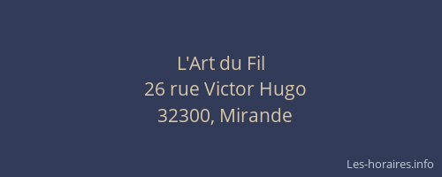 L'Art du Fil