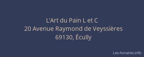 L'Art du Pain L et C