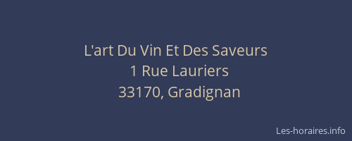 L'art Du Vin Et Des Saveurs