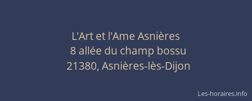 L'Art et l'Ame Asnières