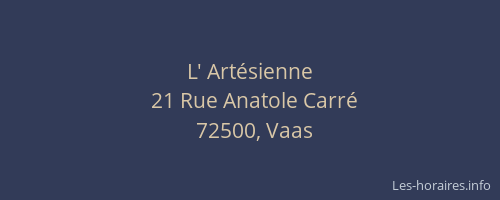 L' Art&eacute;sienne