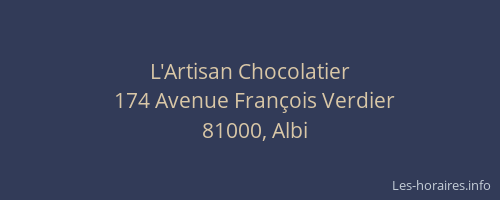 L'Artisan Chocolatier