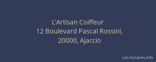 L'Artisan Coiffeur