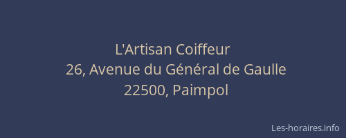 L'Artisan Coiffeur