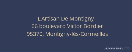 L'Artisan De Montigny