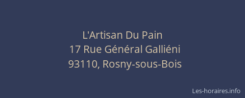 L'Artisan Du Pain