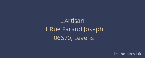 L'Artisan