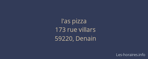 l'as pizza
