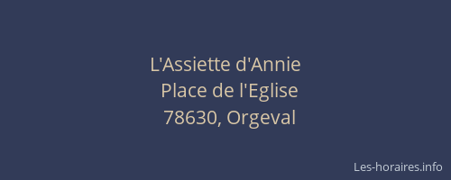 L'Assiette d'Annie