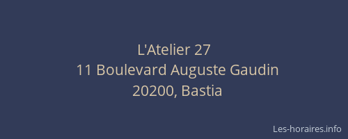 L'Atelier 27