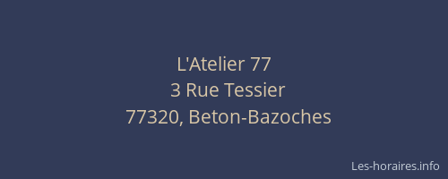 L'Atelier 77