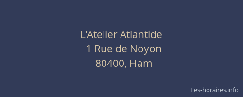 L'Atelier Atlantide