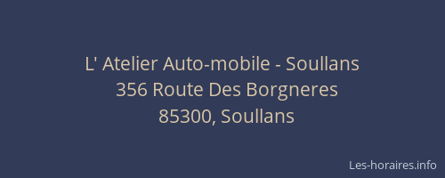 L' Atelier Auto-mobile - Soullans
