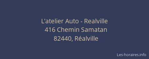 L'atelier Auto - Realville