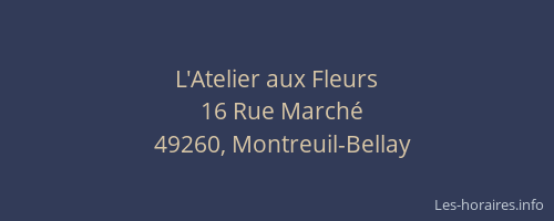 L'Atelier aux Fleurs