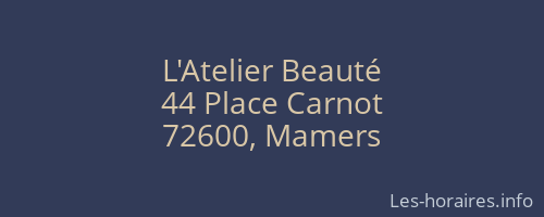 L'Atelier Beauté