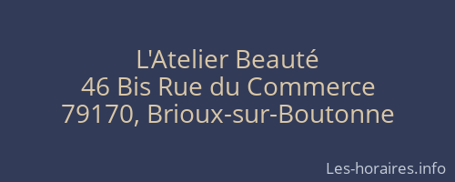 L'Atelier Beauté