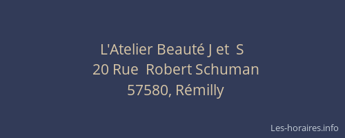 L'Atelier Beaut&eacute; J et  S