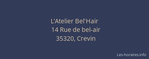 L'Atelier Bel'Hair
