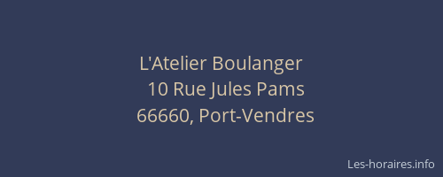 L'Atelier Boulanger
