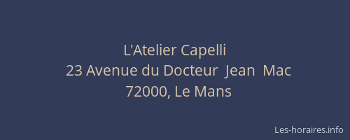 L'Atelier Capelli
