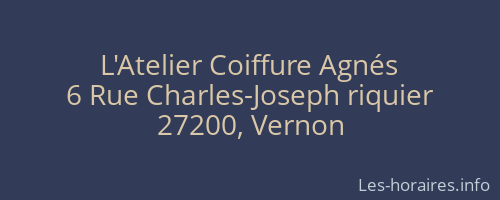 L'Atelier Coiffure Agnés