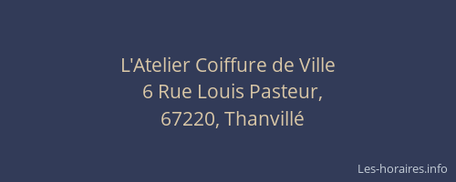 L'Atelier Coiffure de Ville