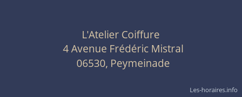 L'Atelier Coiffure