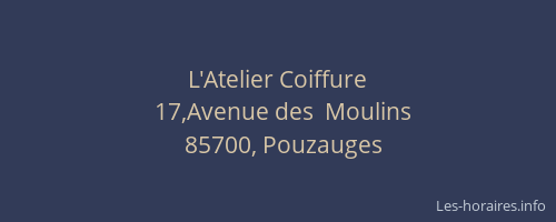 L'Atelier Coiffure