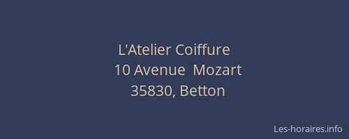 L'Atelier Coiffure