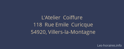 L'Atelier  Coiffure