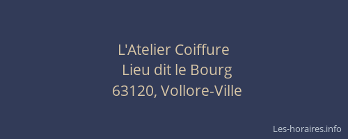 L'Atelier Coiffure