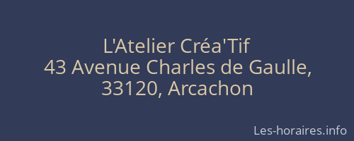 L'Atelier Créa'Tif