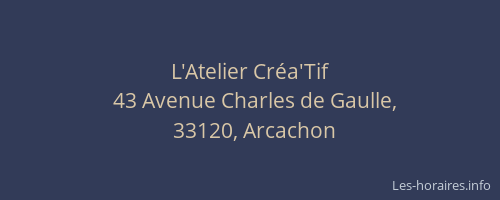 L'Atelier Cr&eacute;a'Tif