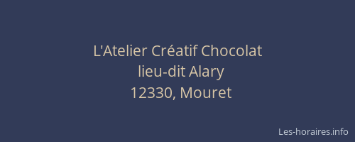 L'Atelier Créatif Chocolat