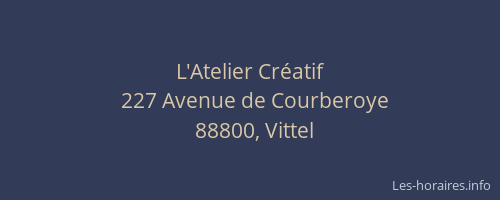 L'Atelier Cr&eacute;atif