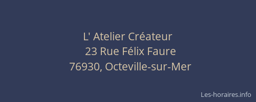 L' Atelier Créateur