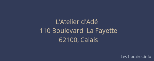 L'Atelier d'Adé