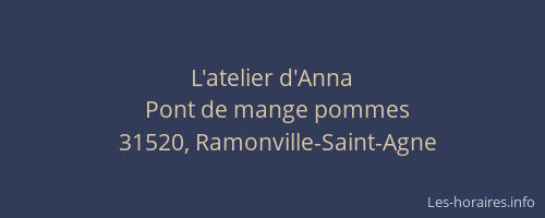 L'atelier d'Anna